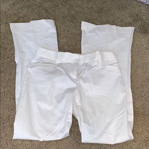 White dress pants. Bell bottoms